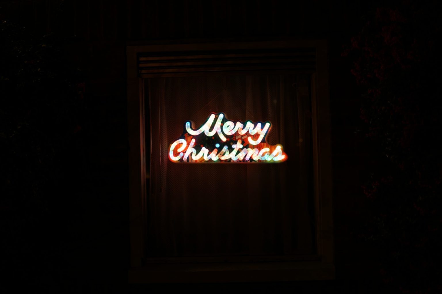 Merry Christmas LED signage