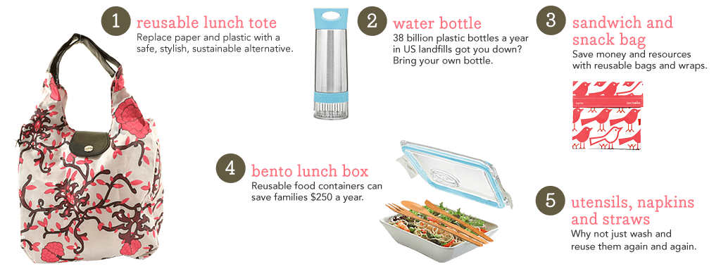 5 steps to a waste free lunch